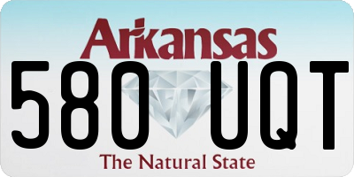 AR license plate 580UQT