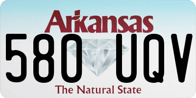 AR license plate 580UQV