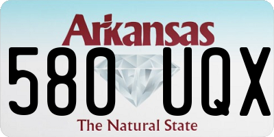 AR license plate 580UQX