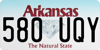 AR license plate 580UQY