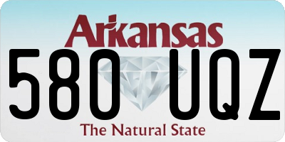 AR license plate 580UQZ