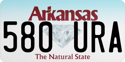 AR license plate 580URA