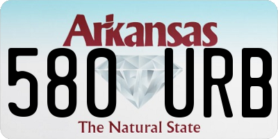 AR license plate 580URB