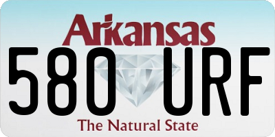 AR license plate 580URF