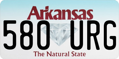 AR license plate 580URG