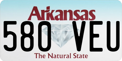 AR license plate 580VEU