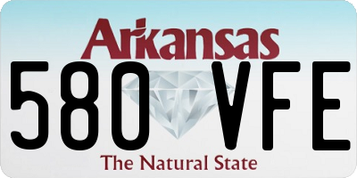 AR license plate 580VFE