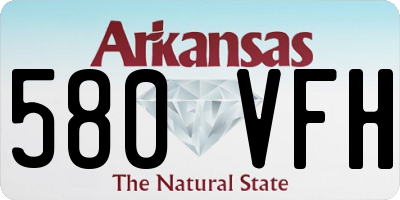 AR license plate 580VFH