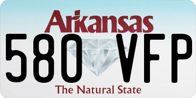 AR license plate 580VFP
