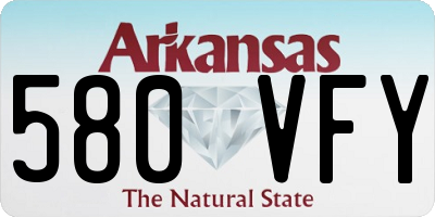 AR license plate 580VFY