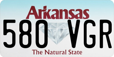 AR license plate 580VGR
