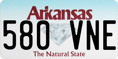 AR license plate 580VNE