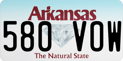 AR license plate 580VOW