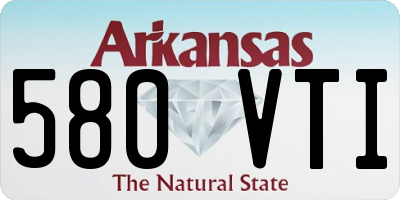 AR license plate 580VTI