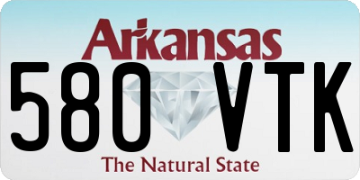 AR license plate 580VTK
