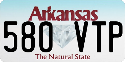 AR license plate 580VTP