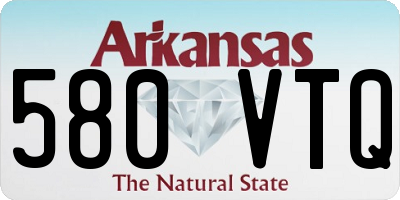 AR license plate 580VTQ