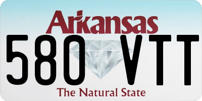 AR license plate 580VTT