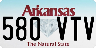 AR license plate 580VTV