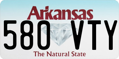 AR license plate 580VTY