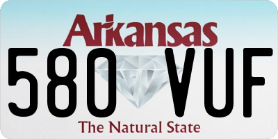 AR license plate 580VUF