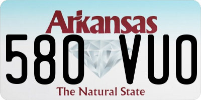 AR license plate 580VUO