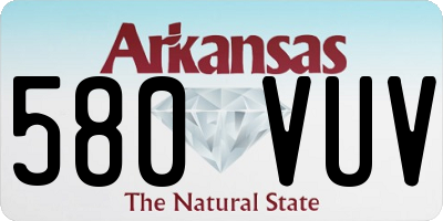 AR license plate 580VUV