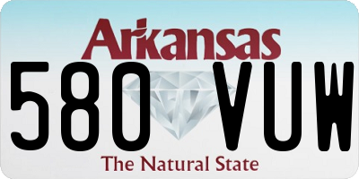 AR license plate 580VUW