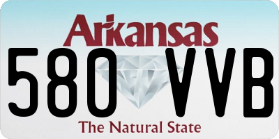 AR license plate 580VVB