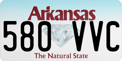 AR license plate 580VVC
