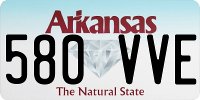AR license plate 580VVE