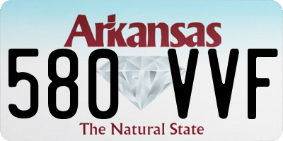 AR license plate 580VVF