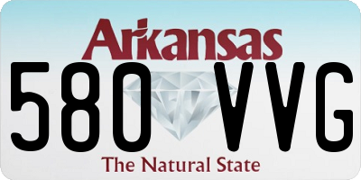 AR license plate 580VVG