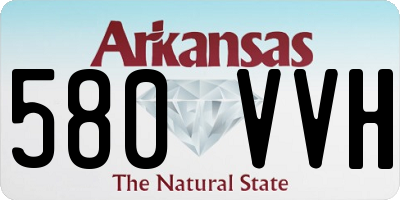 AR license plate 580VVH