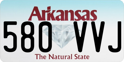 AR license plate 580VVJ