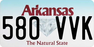 AR license plate 580VVK