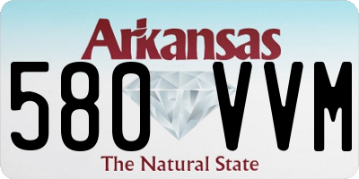 AR license plate 580VVM