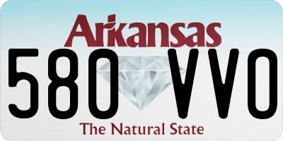 AR license plate 580VVO