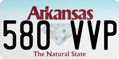 AR license plate 580VVP