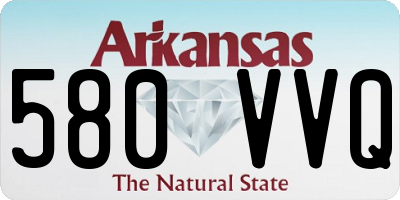 AR license plate 580VVQ