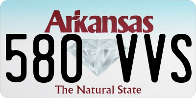 AR license plate 580VVS