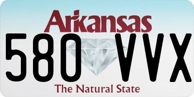 AR license plate 580VVX