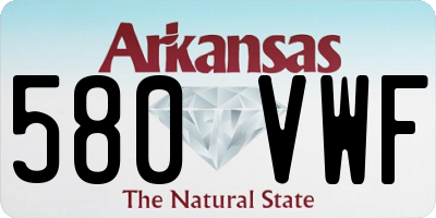 AR license plate 580VWF