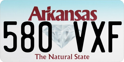 AR license plate 580VXF