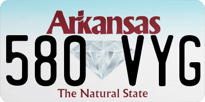 AR license plate 580VYG
