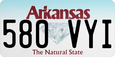 AR license plate 580VYI