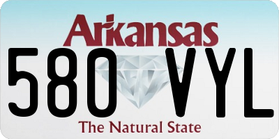 AR license plate 580VYL