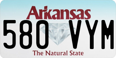 AR license plate 580VYM