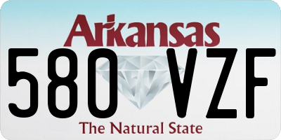 AR license plate 580VZF