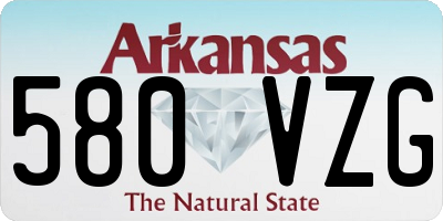 AR license plate 580VZG